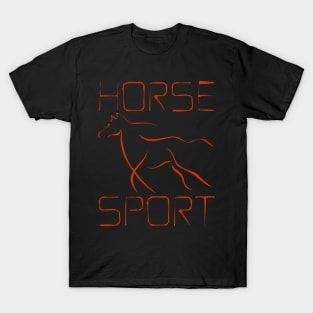 Horse Sport Discreet Drawing Birthday Gift Shirt 2 T-Shirt